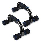 Push Up Bar Stands, Fitness Press Up Bar with Non-Slip Foam Handles for Arms, Chest and Shoulder Training Gym home Workout Exercise（Blue）