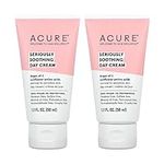 Acure Organics Seriously Soothing Day Cream (Pack of 2) With Argan Oil and Sunflower Amino Acids, For Normal to Sensitive Skin, Includes Coconut, Acai, Rosehip, Chamomile and Rooibos, 1.7 fl. oz.