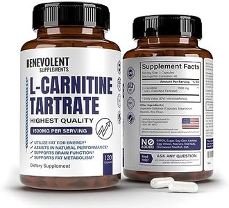 Advanced Strength L-Carnitine Supplement - 1500 MG High Potency L-Tartrate Amino Acids, 120 Veg Capsules, Increased Metabolism, Energy, Performance, Muscle Gain, Supports Memory, Focus Pro L Carnitine