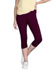 Lyra Women Solid Premium Cotton Capri