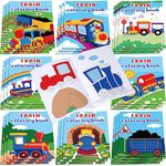 Faccito 24 Pcs Train Coloring Books Bulk Coloring Book Party Favors Trains Mini DIY Art Drawing Book, Drawing DIY Art Painting Color Booklet Goody Bags Fillers Games Party Favors