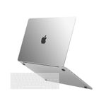 MOSISO Compatible with MacBook Pro 13 inch Case M2 2023-2016 A2338 M1 A2251 A2289 A2159 A1989 A1708 A1706, Ultra-Thin Natural Original Color Case Plastic Hard Shell&Keyboard Cover, Translucent