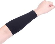 20LY 1 PCS Forearm Compression Sleeves Arm Tattoo Cover Up Sleeve Men Women (Black, XL)