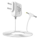 Elove BP Adapter for Omron 5, 7 Series Blood Pressure Monitor/ 6V AC/DC BP Machine Adapter with 10 Feet Extended Cord - White