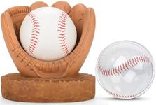 Baseball Display Case Baseball Holder: Baseball Stand Holders Balls Display Set Baseball Coach Gifts for Men Team Player Boys Dad,Resin Baseball Figurines Baseball Collector Memorabilia Baseball Gifts