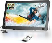 Erasiny TV, Small Portable TV for Car with Antenna, 1080P Screen Flat, HDMI