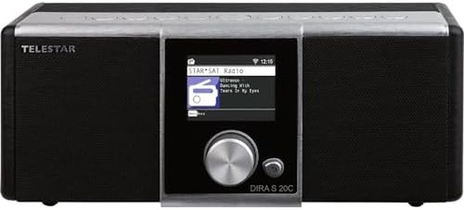Telestar DIRA S 20C Cable Radio/Internet Radio (DVB-C, AAC, Internet, WiFi, Bluetooth, Stereo, Colour Display, DSP Sound Processor) Silver/Black