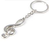 RK gifts Musical Note Treble Clef Metal keyring Guitar Instrument (UK Seller)