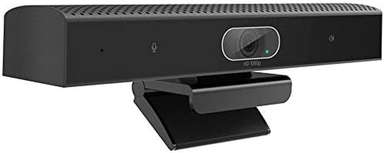 Conference Room Camera with Microphone and Speaker, Wide Angle USB Video Conference Camera for Mac, PC, Laptop, Desktop (Black with Inverted Phase)