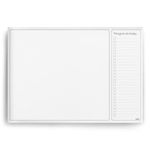 A3 Desk Pad with to Do List - 50 Sheets - 100gsm Premium Paper, glued and Mounted on Strong Cardboard Back (Charcoal)