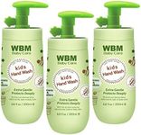 WBM Care Baby Natural Liquid Hand Soap 6.8 oz (Pack of 3) | Gentle Hand Wash with Honey, Wheatgerm & Organic Olive Oil | Moisturizing, Non-Toxic, Safe for Sensitive Skin