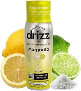 Drizz Margarita Mixer Drops - 1 Pack, Makes 30 Drinks - Skinny Margarita Mix Alternative - Pocket-Sized Cocktail & Mocktail Mix, Just Add Tequila & Sparkling Water - Zero Sugar, Low Cal, Made in USA