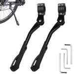 DAJAVE 2 Pack Adjustable Bike Kickstand Heavy Duty Bicycle Stand Kick Universal Bike Stand Kick Fits for 24-29 Inches Mountain Bike,Road Bike and Folding Bike