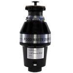 Carysil Food Waste Disposer for Home Sink, 1/2 HP Heavy Duty, Powerful 2500 RPM DC Motor with Low Noise, Corrosion-Proof & Stainless Steel Grinding Components, Fits Under the Kitchen Sink, Black