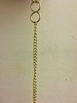 UAPAN Brass Chain for Hanging with S hook (Length of 2 Meter, Gold)