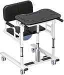 Patient Lift Transfer Chair – Transport Unit with Wheels, Car Transfer Device, Shower Lift Aid, Assist Chair for Elderly & Disabled (Black XL)