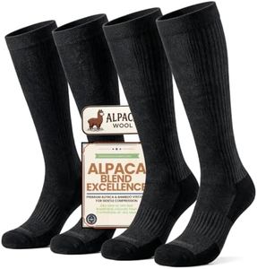 kelvna Alpaca Compression Socks for Men & Women, 15-20 mmhg for Flying