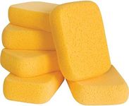 QEP 70005Q-6D 7.5 Inch x 5.5 Inch x 1.875 Inch Grouting, Cleaning and Washing Sponge, X-Large, 6-Pack, 6 Pack, Yellow, 6 Count