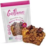 GoNanas Chocolate Chip Oat Flour Banana Bread Mix, Suitable for Plant Based Vegan Diets, Gluten Free Dairy Free Snacks, Healthy Snacks For Adults, Muffin Mix, Nut Free, Cupcakes Dessert, NON-GMO, 1pk