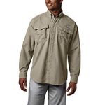 Columbia Men's Bahama II Long Sleeve Shirt,Fossil,X-Large