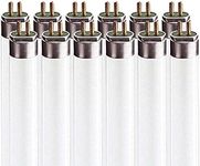 LUXRITE LR20765 (12-Pack) 54-Watt 4 FT T5 High Output Fluorescent Tube Light Bulb, Daylight 6500K, 4200 Lumens, G5 Mini Bi-Pin Base