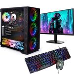 Veno Scorp GAMING PC Bundle Intel Core i7 2600 16GB Ram, 24" Full HD Led Monitor 256GB SSD + 1TB HDD GTX 1650 4GB Windows 10 Gaming PC USB 3.0