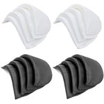 8 Pair Soft Foam Padded Shoulder Pad Soft Covered Set-in Sewing Foam Pads for Blazer Clothes Sewing Accessories Craft DIY