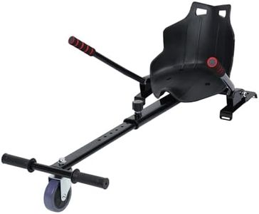 Makamsui Hoverboard Seat Attachment Go-Kart Fit for 6.5”-10” Hoverboards, Hoverboards Go Kart Attachment for Kids & Adults, Accessory for Self Balancing Scooter Black