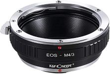 K&F Concept Lens Mount Adapter Compatible with Canon EOS (EF/EF-S) Mount Lens to M4/3 (Micro Four Thirds) MFT Olympus Pen and Panasonic Lumix Cameras