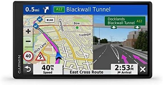 Garmin DriveSmart 55 MT-S 5.5 Inch Sat Nav with Edge to Edge Display, Map Updates for UK and Ireland, Live Traffic, Bluetooth Hands-Free Calling and Driver Alerts