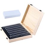 100PCS Coin Holder Case Wooden Coin Collecting Storage Box with Round Coin Capsules Plastic Coin Case Organizer Coin Collection Box for Coin Collectors 18mm/20mm/23mm/25mm/27mm/30mm