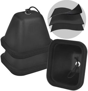 Outdoor Faucet Covers for Winter, Hard Spigot Cover Insulated for Freeze Protection Outside Water Protector Hose Bib Closure Reusable- Black(2Pack)