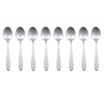 Oneida H014008D Taylor Everyday Flatware Teaspoons, Set of 8 18/0 Stainless Steel, Silverware Set