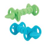 Nuby Dipeez 2 in 1 Silicone Spoons/Dipper, 2pk, Colors May Vary