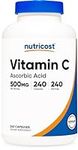 Nutricost Vitamin C 500mg, 240 Caps