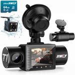 iiwey Dash Cam Front Rear and Insid