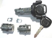 Chevy Ignition Switch Lock Cylinder + Pair (2) Door Lock Cylinder W/2 Logo Keys