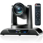 Tenveo 4K PTZ Conference Camera 12X Optical Zoom USB3.0 HDMI Video Conference Camera Live Streaming Webcam Wide Angle Work with Skype/Zoom/Teams/OBS for Meeting Church Education Medical