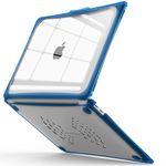 IBENZER Hexpact Compatible with New MacBook Air 13 Inch Case 2022 2021 2020 M1 A2337 A2179 A1932, Heavy Duty Protective Case with Screen Lock for Mac Air 13 with Touch ID, Navy Blue, LC-HPE-AT13-NVBL