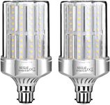 SAUGLAE 32W LED Light Bulbs, 260W Incandescent Bulbs Equivalent, B22d Bayonet Cap, 3600Lm, 3000K Warm White, Pack of 2