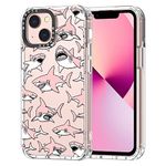 MOSNOVO Case for iPhone 13 - Clear Slim Shockproof TPU+PC, [ 6.6 ft Drop Protection/Anti Peel Off ] - Pink Sharks