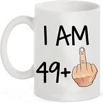 Funny 50th Birthday Gift idea, 11 oz Coffee Mug for Men and Women Turning 50 Years Old as a Joke Birthday Celebration Cup, Dishwasher and Microwave friendly. Best Gift for Mum, dad, Teacher or anyone