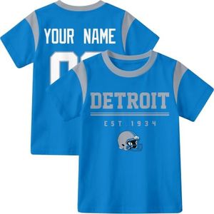 INAOO Detroit T-Shirt for Kids Clothes Short Sleeve Custom Gifts