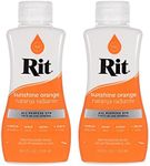 Rit Dye Multi-Purpose Liquid 8 OZ. | Great for Clothing, Accessories, Décor, and Much More | 2-Pack, Sunshine