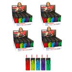 H2i Disposable Lighters with Friction Wheel or Jet Flame and h2i Sticker for 200 Jet Flame Pack of 50 - 200 Colourful