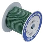 Ancor 112305 Marine Grade Electrical Tinned Copper Battery Cable (6-Gauge, Green, 50-Feet)