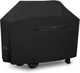 BEEWAY Barbecue Cover, BBQ Grill Cover - 210D Oxford Fabric, Water-Resistant, Indoor Outdoor Rain Dust Protection with Self-stick Straps and Storage Bag