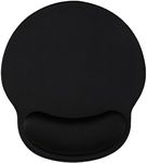 Giecy Ergonomic Mouse Pad with Wrist Support, Gel Mousepad Wrist Rest with Non-Slip Base Pain Relief for Home Office School (Black)