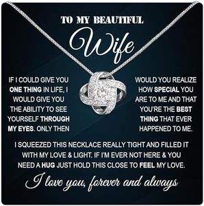 Mothers Day Gifts For Wife From Husband, Mothers Day Necklace For Wife, To My Wife Necklace From Husband With Box, To My Soulmate Necklace For Women, Wife Gifts From Husband, Wife Birthday Gift Ideas