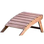 Plant Theatre Outdoor Footstool - Acacia Wood Outdoor Ottoman Foot Rest - Adirondack Furniture for Patio, Backyard, Balcony, Deck